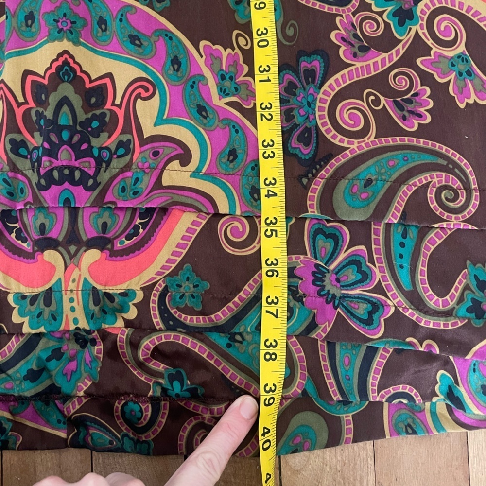 Vintage 90s Silk Sandra Angelozzi dress- small - Picture 11 of 12